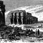 Le déjeuner au Ramasseum à Thèbes