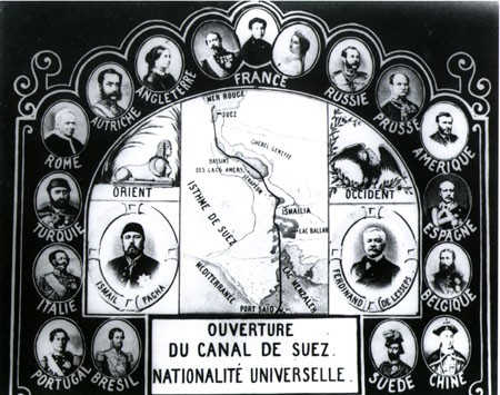 Ouverture du canal de Suez. Nationalité universelle