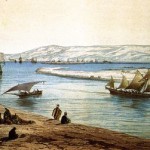 Suez, felouques sur le canal