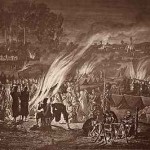 Dessin de Bénédict Masson : camp de Châlons, fête arabe improvisée par les zouaves