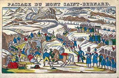 Le passage du mont Saint-Bernard (Imagerie d’Epinal)