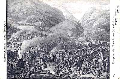 Le passage du mont Saint-Bernard (16 mai 1800)
