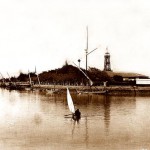 Port-Thewfik. Km. 160. Avenue Hélène et bureau de la Compagnie.