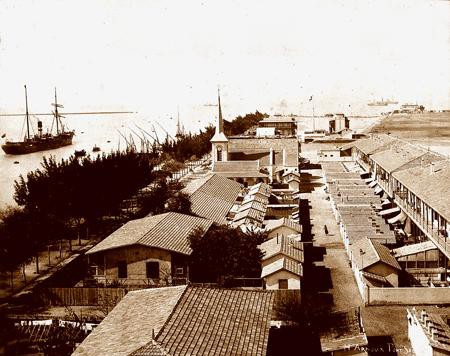Port-Thewfik. Vue de la ville.