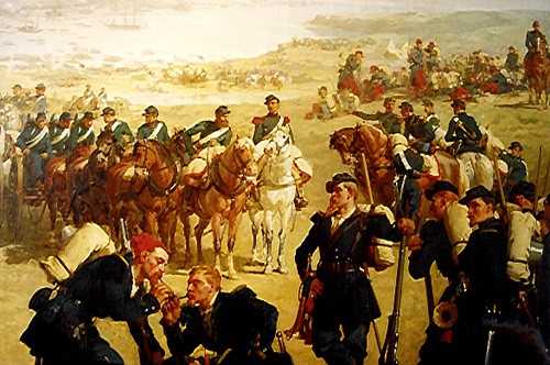 Débarquement des troupes alliées en Crimée (détail 2)