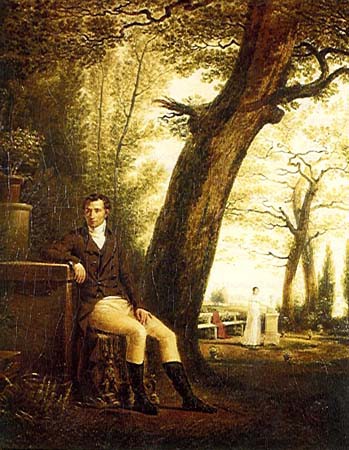 Lucien Bonaparte (1775-1840) à l’ombre d’un arbre à Plessis Charmant