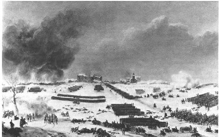 Combat d’Eylau, attaque du cimetière 8 février 1807