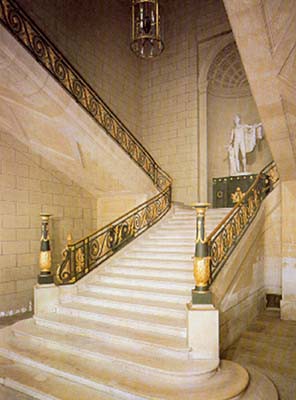 Château de Compiègne. Escalier de la Reine