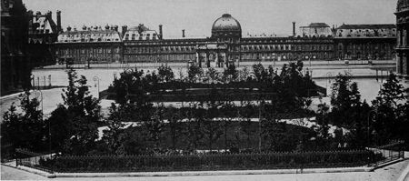 Palais des Tuileries. Vue prise vers 1865. © Photothèque Tallandier.