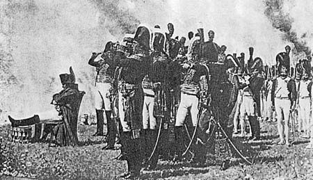 Napoléon et son état-major à Borodino, par Verestchaguine.