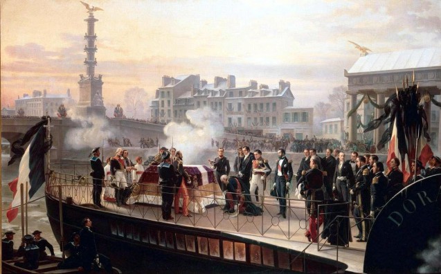 Philippoteaux Henri-Félix-Emmanuel - Le Retour des cendres de Napoléon Ier, l'arrivée de la Dorade à Courbevoie, le 14 décembre 1840 © RMN-Grand Palais (musée des châteaux de Malmaison et de Bois-Préau) Daniel