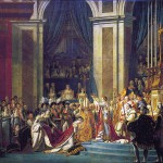 Coronation of Emperor Napoleon I and crowning of the Empress Josephine in the cathedral of Notre Dame in Paris on 2 December 1804. (detail)