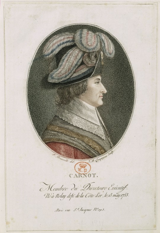 CARNOT, Lazare-Nicolas-Marguerite, (1753-1823), ministre, homme d’Etat