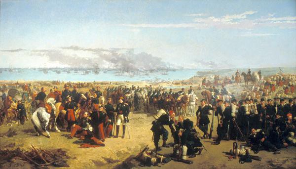 Débarquement des troupes alliées en Crimée en 1854 © Ajaccio, musée Fesch