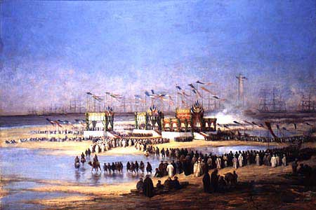 The inauguration of the Suez Canal