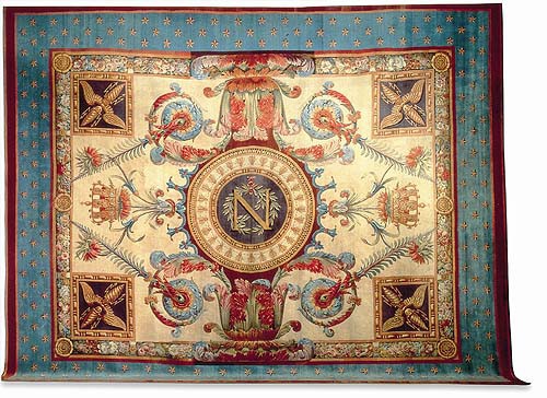 Tapis de la salle du trône au palais des Tuileries