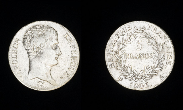 Pièce de 5 francs, Napoléon Empereur, 1806
