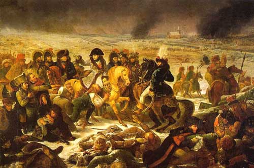 Napoléon visitant le champ de bataille d’Eylau, 9 février 1807