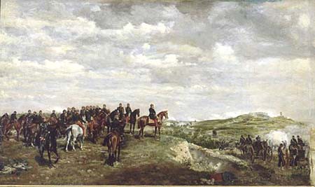 Napoléon III à la bataille de Solférino, 24 juin 1859