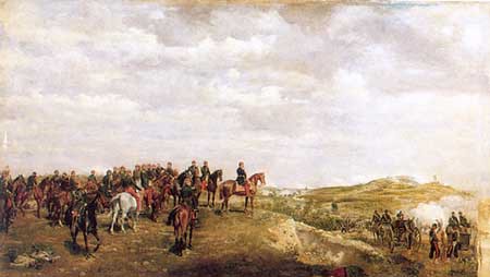 Napoleon III at the Battle of Solferino, 24 June, 1859