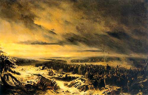 Episode from the retreat from Russia, 1812