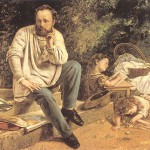 Pierre-Joseph Proudhon et ses enfants en 1853