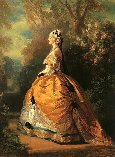 The Empress Eugénie in 18th-century costume 