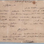 Document de Vilnius, comprenant une lettre et un post-scriptum, tous deux de la main de Napoléon