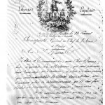 Document issu de la Collection Emile Brouwet / Musée Napoléon, Digne – une lettre de Bonaparte à Barras, avec un post-scriptum autographe