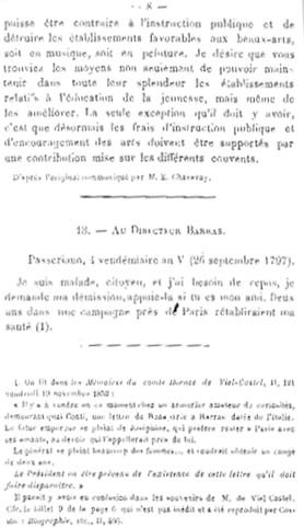 Corps de la lettre du document de Princeton/Vilnius publié séparément par Léonce de Brotonne (1898), no. 13