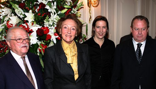 Baron Gourgaud, président de la Fondation, SAI la Princesse Napoléon, Lisa et son père Joachim Zeitz