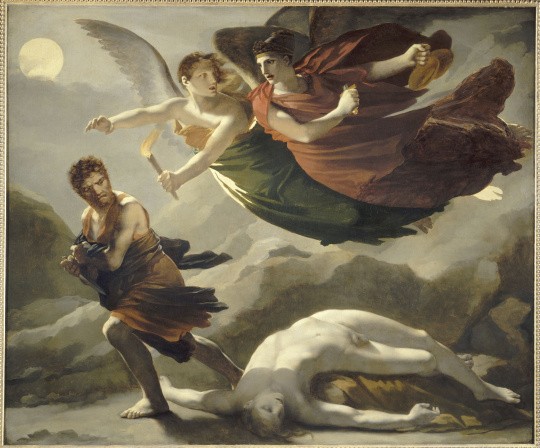 La Justice et la Vengeance divine poursuivant le crime, Pierre Paul Prud'hon, 2e version conservée au musée de Saint-Omer, vers 1815-1818 © RMN-Grand Palais - Daniel Arnaudet