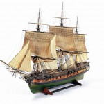 Scale model of the frigate La Muiron