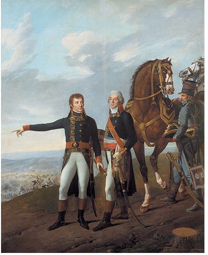 General Bonaparte and his chief of staff, General Berthier, at the Battle of Marengo