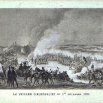 Period postcard. The watch before Austerlitz, 1 December, 1805