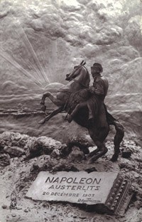 Period postcard: Napoleon. Austerlitz