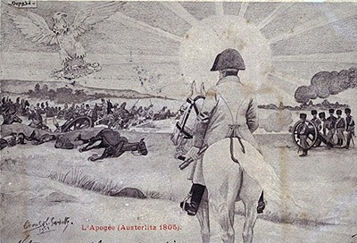 Period postcard: The Apogee (Austerlitz, 1805)