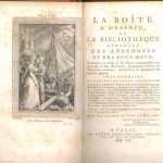 Pages napoléoniennes : <i>La boîte à l’esprit ou la bibliothèque générale des anecdotes et des bons-mots </i> (Paris : Favre, an IX)