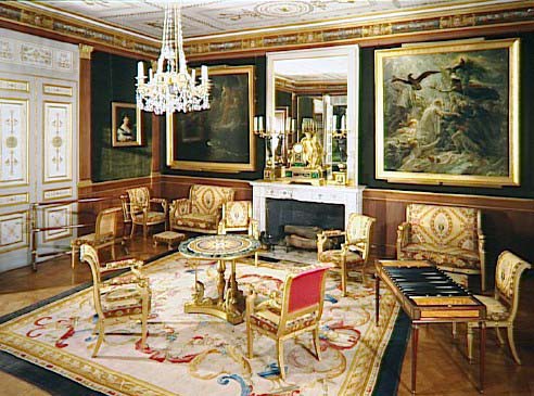 The furniture in the Salon doré at the Château de Malmaison