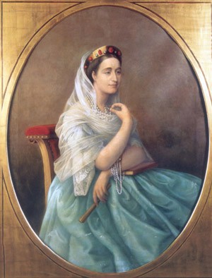 Portrait de l’Impératrice Eugénie commandé à Gustave Le Gray par Ismaïl Pacha