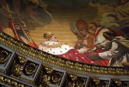 Eglise de la Madeleine : fresque de la demi-coupole (détail)