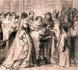 Baptême du Prince impérial (Almanach 1857)