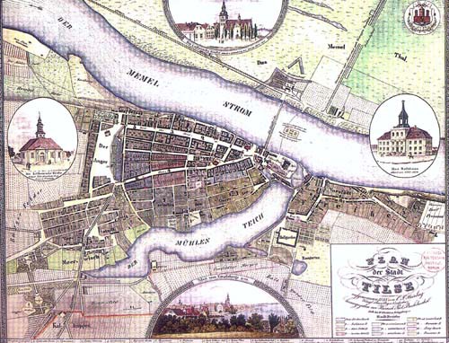 Plan de Tilsit en 1835