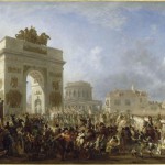 Entrée de la Grande Armée à Paris par la barrière de la Villette, 25 novembre 1807, à sa tête le maréchal Bessières, après la campagne de Prusse