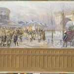 Réception des étendards à la barrière de la Villette par la municipalité de Paris, au retour de Pologne après la campagne de 1806-1807