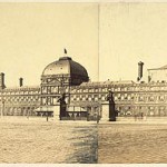 Le palais des Tuileries, façade est sur la Cour du Carrousel