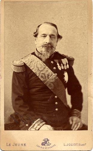 Portrait carte de visite de Napoléon III en uniforme militaire