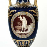 Vase étrusque carafe, baptême du roi de Rome