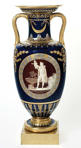 Vase étrusque carafe, baptême du roi de Rome