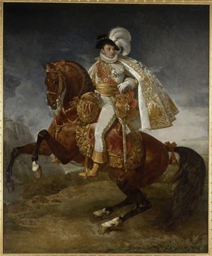 Jérôme Bonaparte, roi de Westphalie (1784-1860), portrait équestre